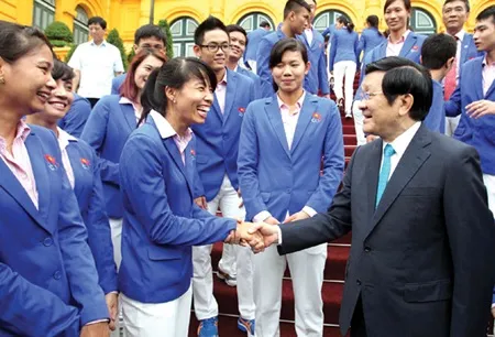 President lauds athletic feats