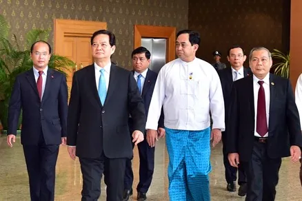 PM Dung arrives in Myanmar for CLMV, ACMECS summits