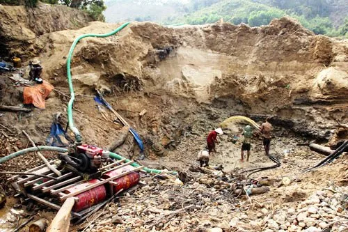 Authorities work to stop illegal mining