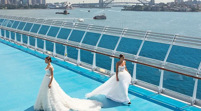 Vietnamese designer holds couture catwalk in Sydney Harbour