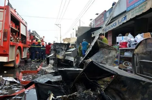 Fire guts appliance store