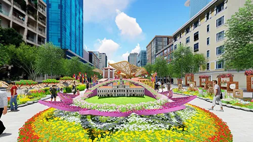 Nguyen Hue flower street 2017 to promote Ho Chi Minh City