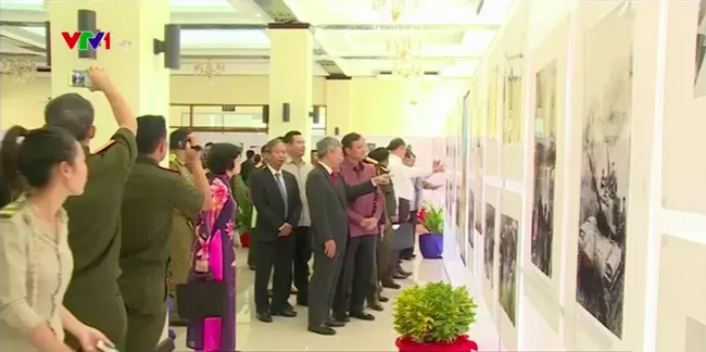 Ho Chi Minh trail exhibition in Laos