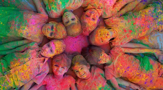 Holi festival from India celebrated in Vietnam