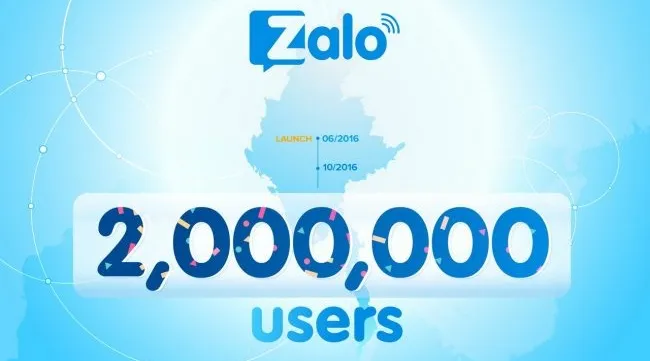 Zalo attracts 2 million Myanmar users after four months of operation