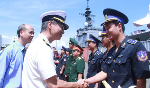 Japan Coast Guard cadets visit VCG Zone 2