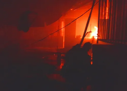 Fire destroys 3,000-sq.m workshop, no casualties