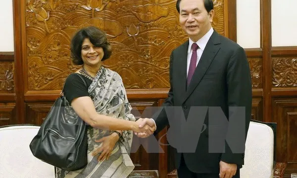 President Tran Dai Quang thanks out-going UN Resident Coordinator