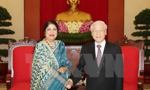 Party chief hosts Speaker of Bangladeshi Parliament