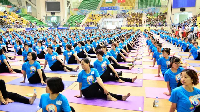 Yogis enjoy International Yoga Day in HCMC