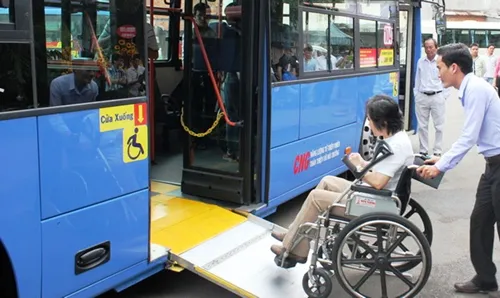 Ho Chi Minh City buses support people with disabilities