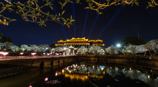 Hue Imperial Citadel opens at night