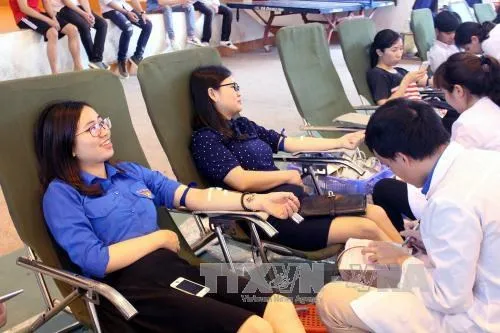 Blood donation campaign in Hanoi