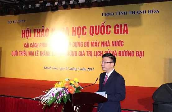 Conference to review law established under King Le Thanh Tong's regime
