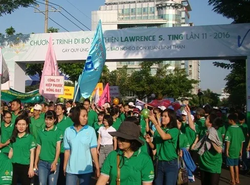 Charity walk to help disadvantaged people