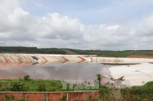 Nhân Cơ alumina plant’s red mud containing cell unbroken