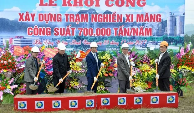 Construction on clinker grinding unit begins in Hà Giang