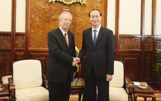 President Tran Dai Quang receives outgoing Bulgarian Ambassador to Vietnam