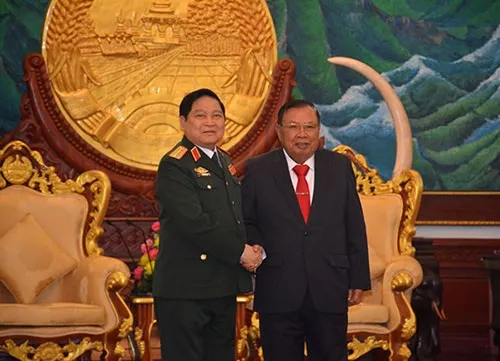 Reinforced defence ties with Laos