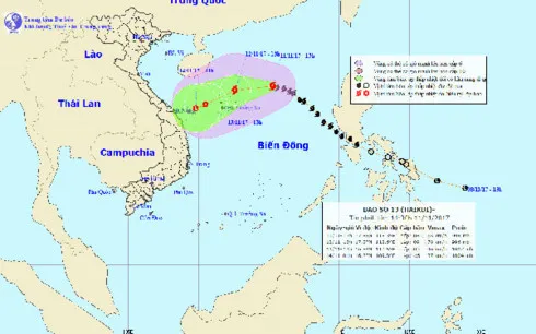 Tropical storm heads to Hoang Sa archipelago