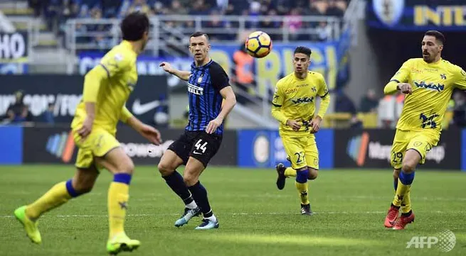 Perisic hat-trick sends Inter Milan top of Serie A
