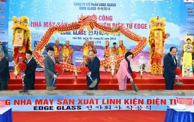 Electronic components factory being built in Yên Bái