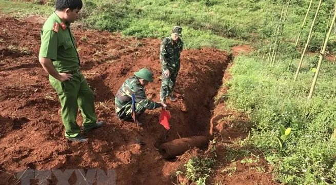 Bomb destroyed successfully in Đắk Nông