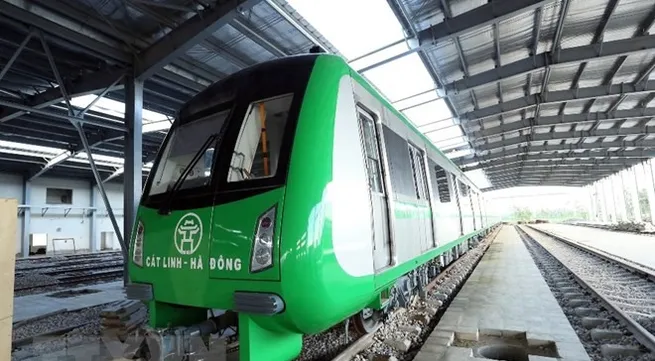 Cát Linh-Hà Đông elevated railway begins trial