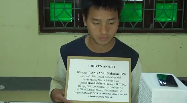 Heroin trafficker arrested in northern border Điện Biên Province