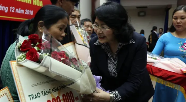 500 poor families helped to build new houses