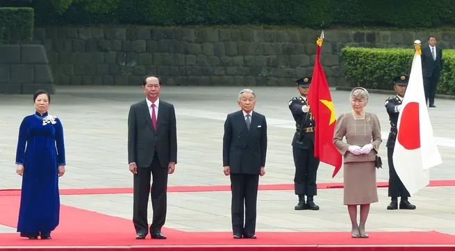 Japanese Emperor welcomes State President Trần Đại Quang