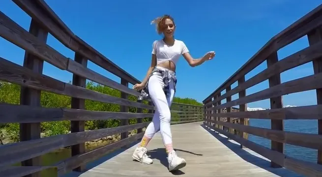 Dance to express with shuffle dance