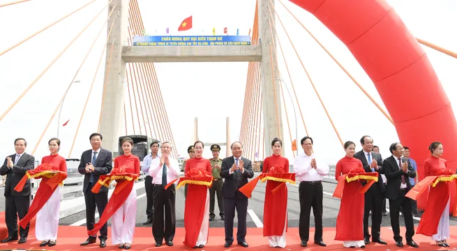 Inauguration of  Ha long - Hai phong expressway and Bach Dang bridge