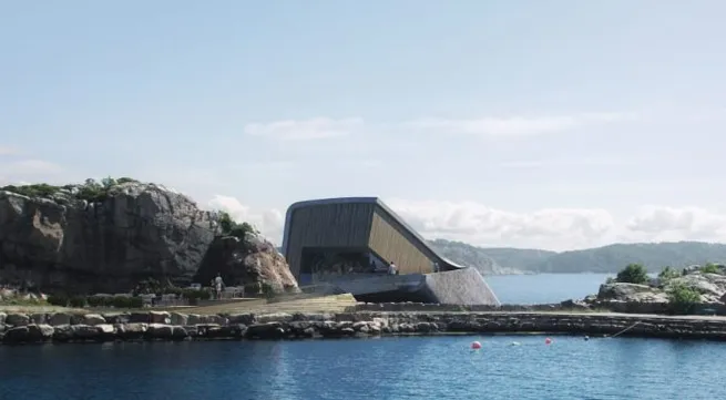 Europe's first underwater restaurant is almost complete