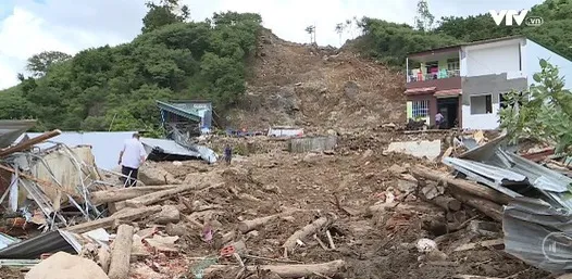 Post-landslide recovery efforts in Khanh Hoa province