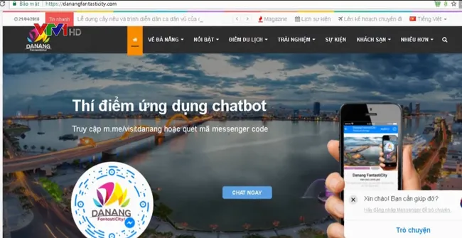 Introduce tourist application Chatbot in Danang