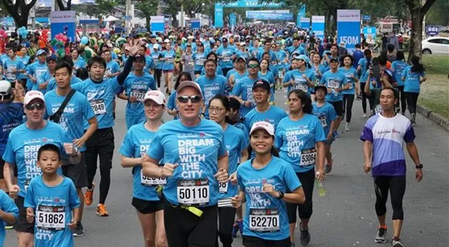 Over 8,000 athletes attend HCM City Marathon 2018