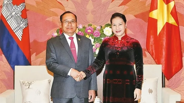 NA Chairwoman welcomes Cambodian Senate Vice President