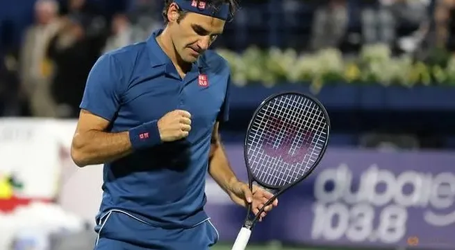 Federer beats Tsitsipas in Dubai to claim 100th title