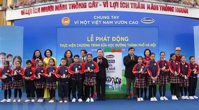 Hanoi launches school milk programme