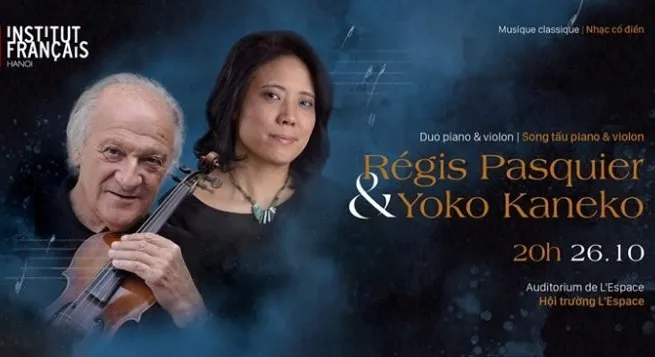 Régis Pasquier and Yoko Kaneko to perform in Hanoi