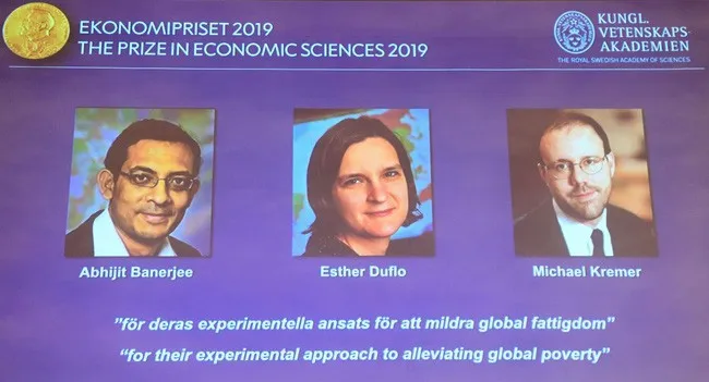 Nobel Prize in economics 2019 announced