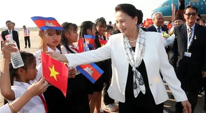 NA Chairwoman arrives in Siem Reap for APPF-27