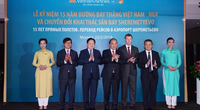 PM attends event celebrating 15th anniversary of direct flight route between Vietnam and Russia