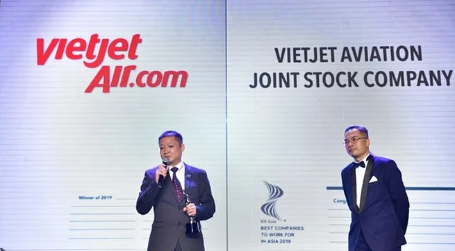 Vietjet among Vietnamese winners of ‘Best companies to work for in Asia’ award