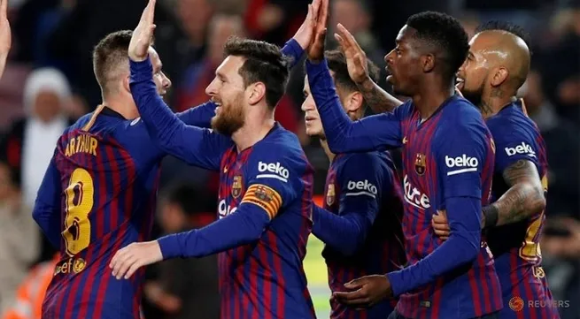 Dembele and Messi see off Levante but Barca Copa hopes in doubt