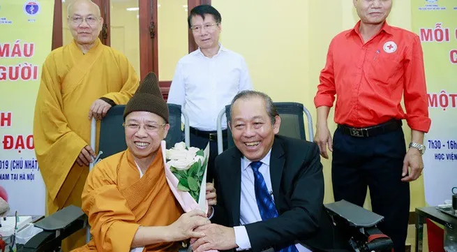 Over 500 buddhist monks, followers register for blood, organ donation