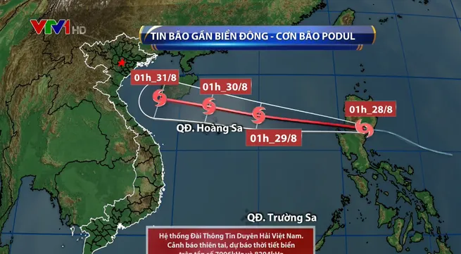 Podul storm expected to reach Vietnam on National Day