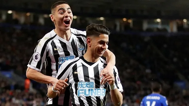Newcastle win away with Perez header at Leicester