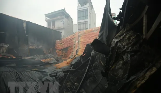 Eight people dead and missing in Hà Nội warehouse fire